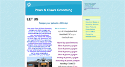 Desktop Screenshot of pawsnclawsgrooming.net